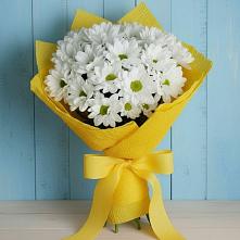 Букет Застенчивые лепестки в Алдане Букет цветов из:  Хризантемы в Алдане