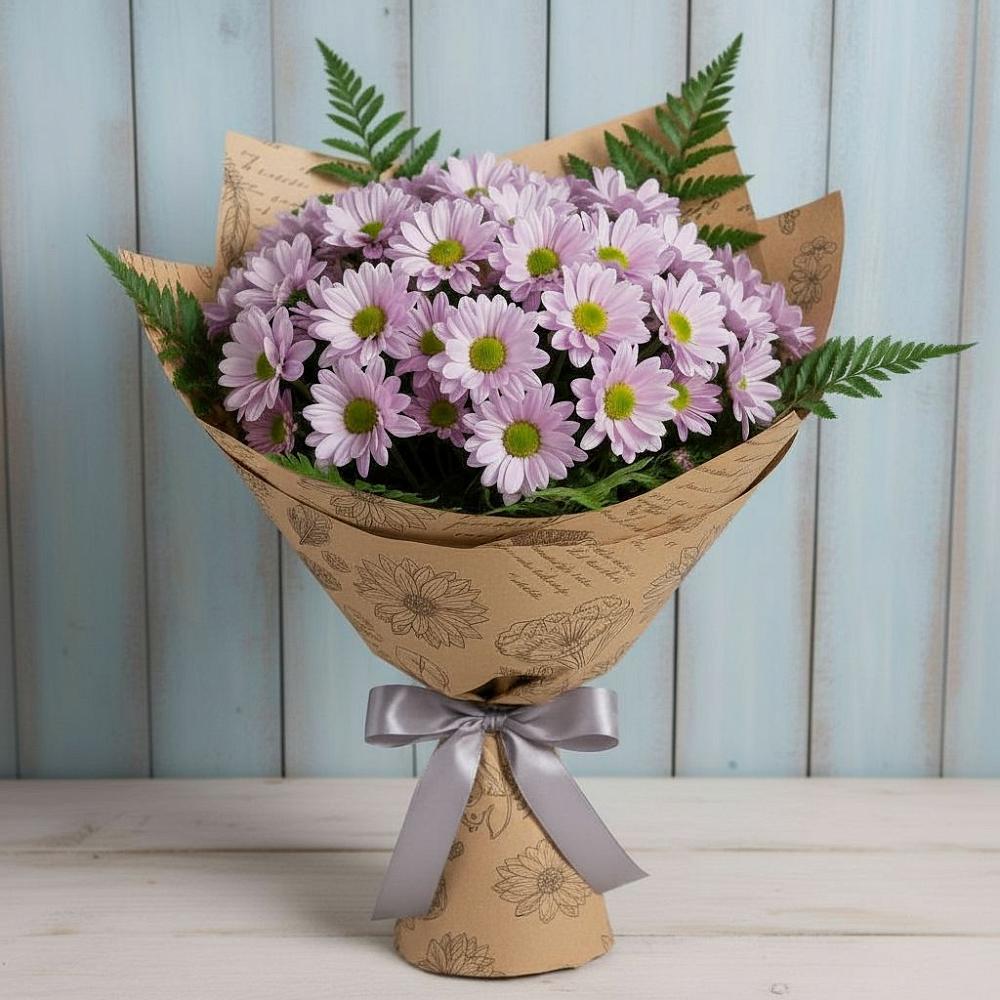 Букет соблазн в Алдане Букет цветов из: Хризантемы в Алдане
