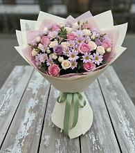 Букет цветов из:  Розы и Хризантемы #REPLACE_PRED# Алдане